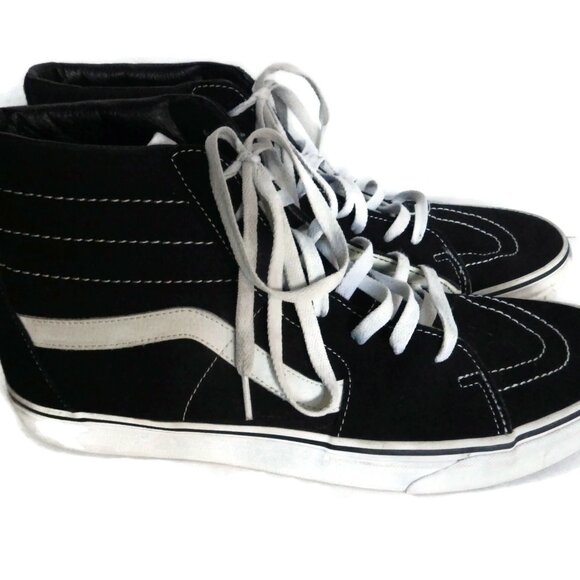 Vans Unisex Sk8-Hi Skate Shoe/ Black/ High Top/ Men's 13 Excellent/ Barely Worn - Picture 3 of 5